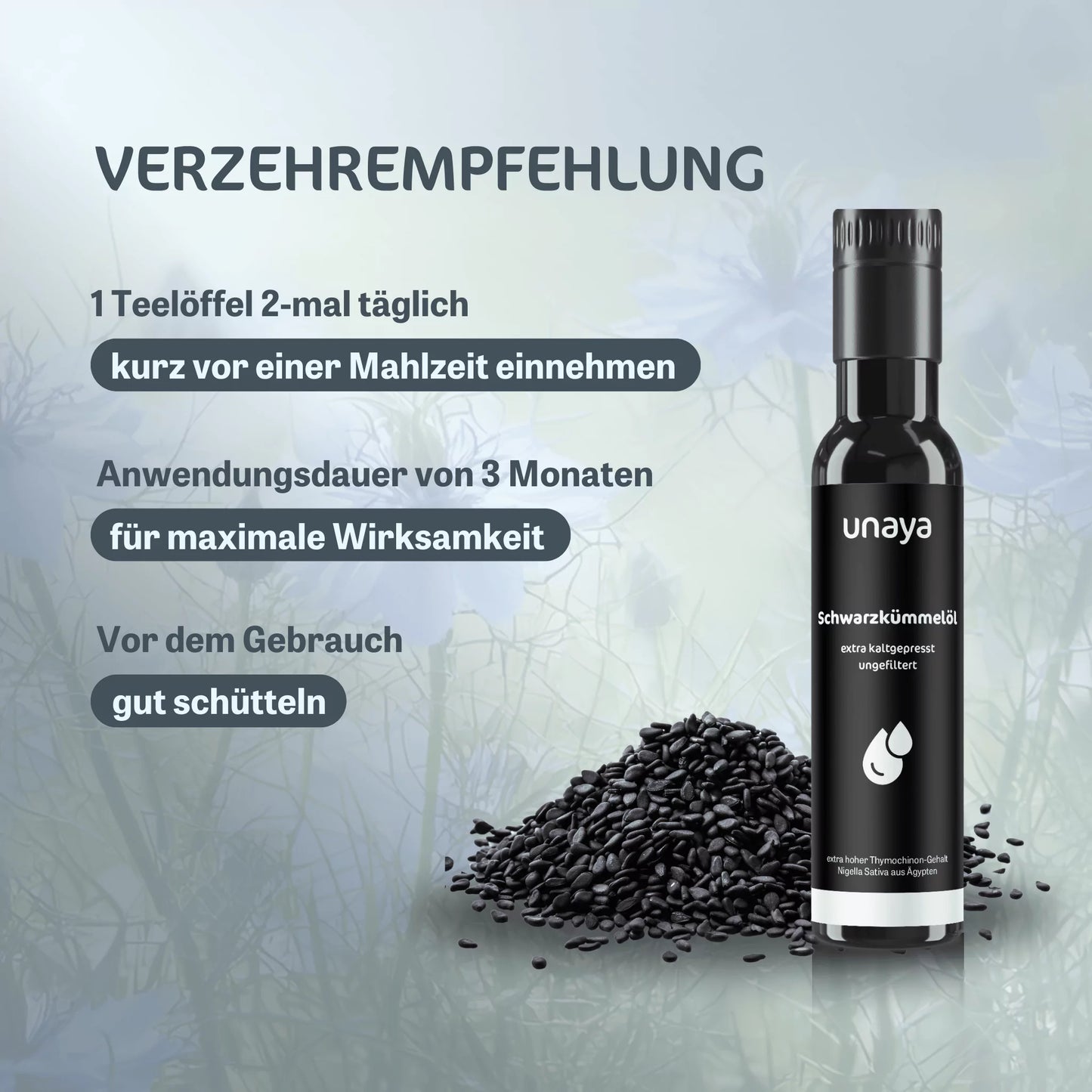Schwarzkümmelöl, ungefiltert